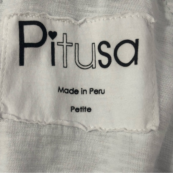 Pitusa PIMA SUNDRESS Swimsuit Cover Up White Blue Ombre Beach Resort Wear - Picture 14 of 16